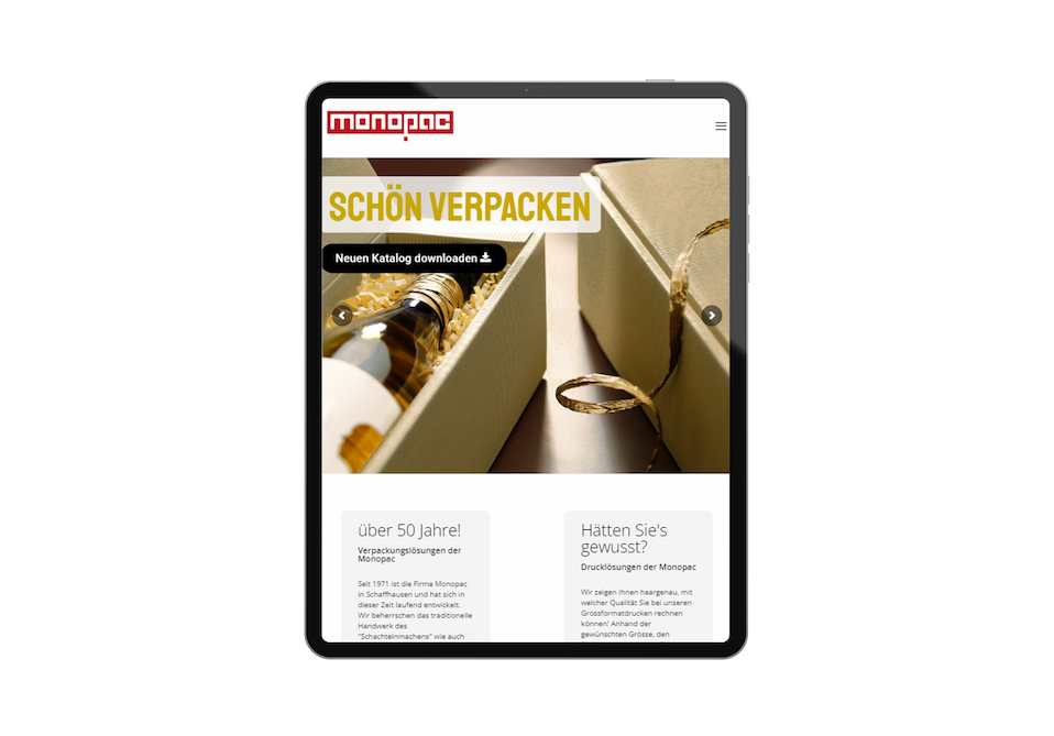 Webdesign Bülach - Referenz Ipad